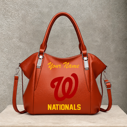 LIMITED EDITION - NEW CUSTOMIZED MLB28 WNS WASHINGTON NATIONALS SHOULDER HANDBAG