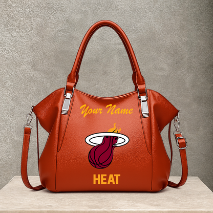 LIMITED EDITION - NEW CUSTOMIZED NBA20 MHE MIAMI HEAT SHOULDER HANDBAG