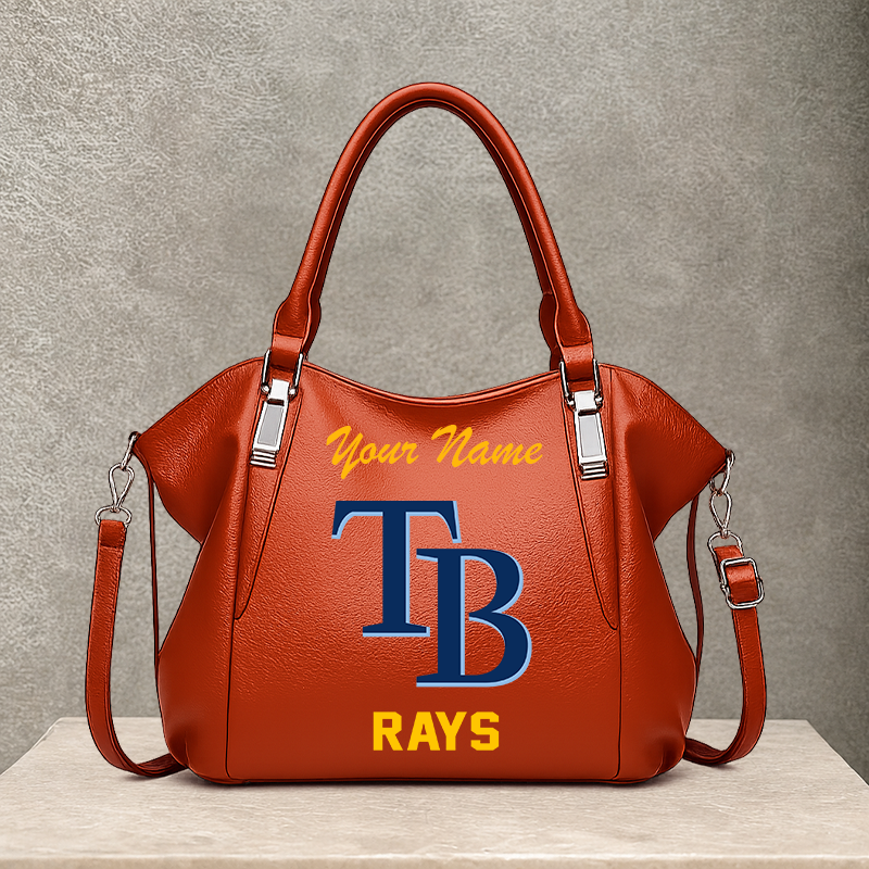 LIMITED EDITION - NEW CUSTOMIZED MLB21 TBR TAMPA BAY RAYS SHOULDER HANDBAG