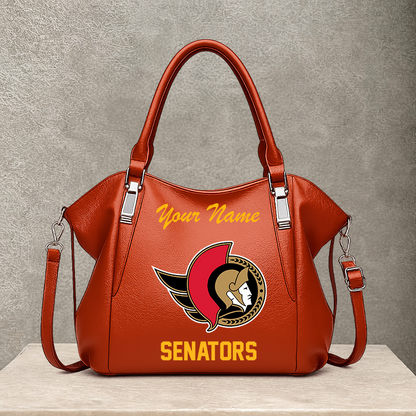 LIMITED EDITION - NEW CUSTOMIZED NHL29 OSN OTTAWA SENATORS SHOULDER HANDBAG