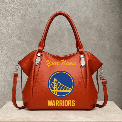 LIMITED EDITION - NEW CUSTOMIZED NBA12 GSW GOLDEN STATE WARRIORS SHOULDER HANDBAG