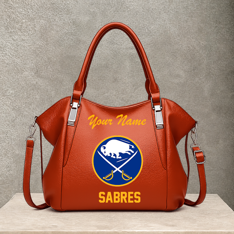 LIMITED EDITION - NEW CUSTOMIZED NHL28 BFS BUFFALO SABRES SHOULDER HANDBAG