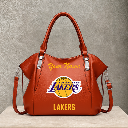LIMITED EDITION - NEW CUSTOMIZED NBA09 LLA LOS ANGELES LAKERS SHOULDER HANDBAG