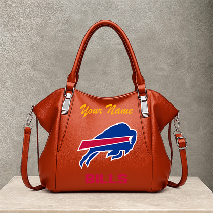 LIMITED EDITION - NEW CUSTOMIZED NFL03 BFB BUFFALO BILLS SHOULDER HANDBAG