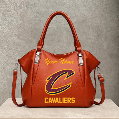LIMITED EDITION - NEW CUSTOMIZED NBA02 CCA CLEVELAND CAVALIERS SHOULDER HANDBAG