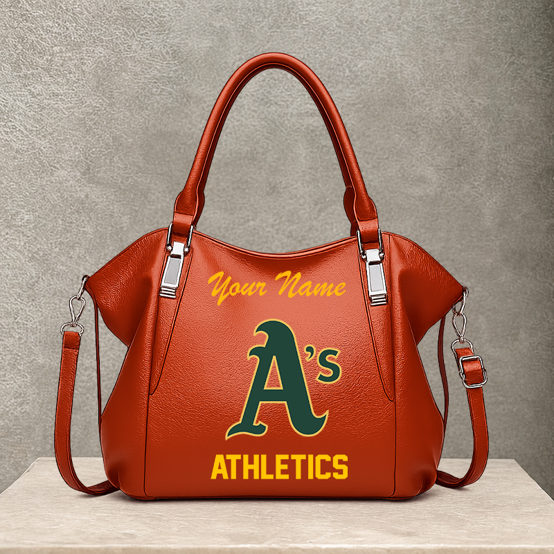LIMITED EDITION - NEW CUSTOMIZED MLB23 OAS OAKLAND ATHLETICS SHOULDER HANDBAG