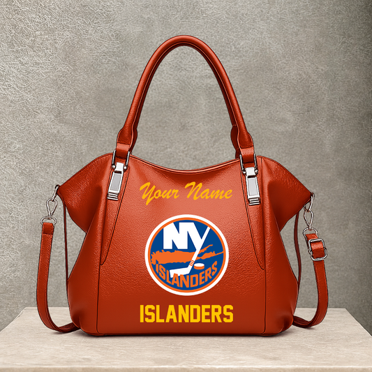 LIMITED EDITION - NEW CUSTOMIZED NHL25 NYI NEW YORK ISLANDERS SHOULDER HANDBAG