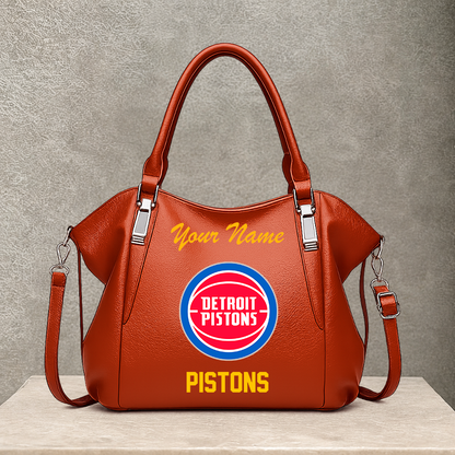 LIMITED EDITION - NEW CUSTOMIZED NBA14 DPI DETROIT PISTONS SHOULDER HANDBAG