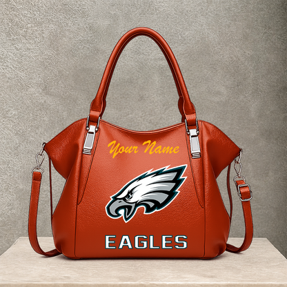 LIMITED EDITION - NEW CUSTOMIZED NFL02 PPE PHILADELPHIA EAGLES SHOULDER HANDBAG