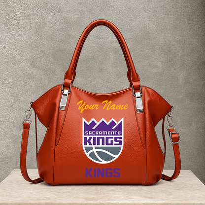 LIMITED EDITION - NEW CUSTOMIZED NBA16 SKI SACRAMENTO KINGS SHOULDER HANDBAG