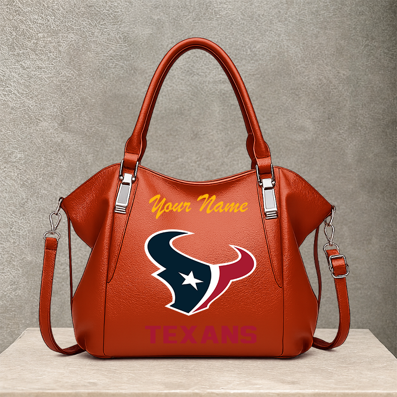 LIMITED EDITION - NEW CUSTOMIZED NFL15 HTT HOUSTON TEXANS SHOULDER HANDBAG