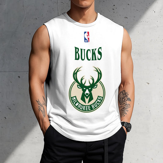 LIMITED EDITION - NEW CUSTOMIZED NBA11 MBU MILWAUKEE BUCKS TANKTOP & GYM SHIRT
