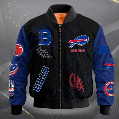 LIMITED EDITION - NEW CUSTOMIZED NFL03 BFB BUFFALO BILLS SATIN VARSITY JACKET & LONG PANTS