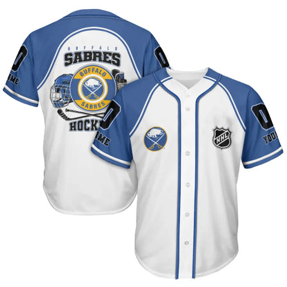 LIMITED EDITION - NEW CUSTOMIZED NHL28 BFS BUFFALO SABRES BASEBALL JERSEY