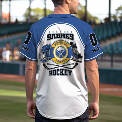 LIMITED EDITION - NEW CUSTOMIZED NHL28 BFS BUFFALO SABRES BASEBALL JERSEY