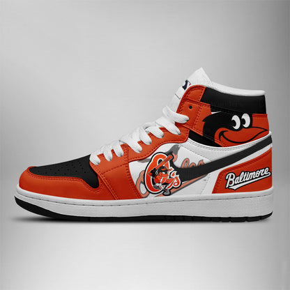 LIMITED EDITION - NEW CUSTOMIZED MLB25 BOS BALTIMORE ORIOLES AIR JORDAN SNEAKERS