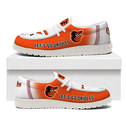 LIMITED EDITION - NEW CUSTOMIZED MLB25 BOS BALTIMORE ORIOLES LOAFER SHOES