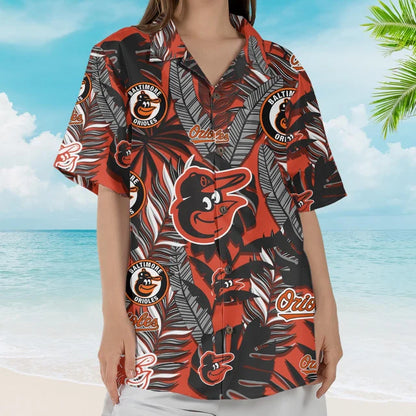 LIMITED EDITION - NEW CUSTOMIZED MLB25 BOS BALTIMORE ORIOLES UNISEX HAWAIIAN SHIRT