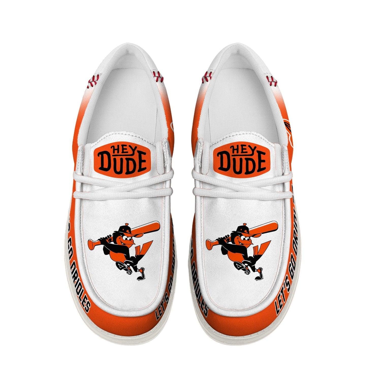 LIMITED EDITION - NEW CUSTOMIZED MLB25 BOS BALTIMORE ORIOLES LOAFER SHOES