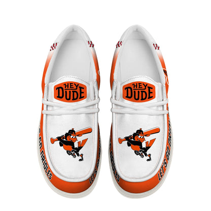 LIMITED EDITION - NEW CUSTOMIZED MLB25 BOS BALTIMORE ORIOLES LOAFER SHOES