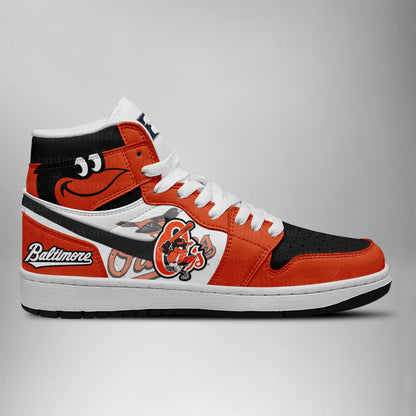 LIMITED EDITION - NEW CUSTOMIZED MLB25 BOS BALTIMORE ORIOLES AIR JORDAN SNEAKERS
