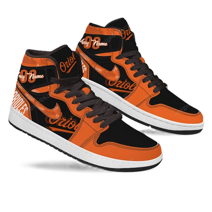 LIMITED EDITION - NEW CUSTOMIZED MLB25 BT ORIOLES AIR JORDAN SNEAKERS