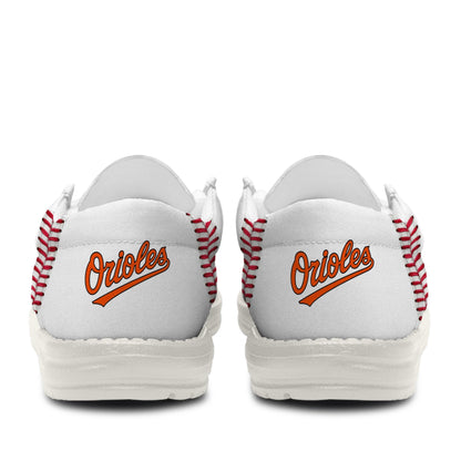 LIMITED EDITION - NEW CUSTOMIZED MLB25 BOS BALTIMORE ORIOLES LOAFER SHOES