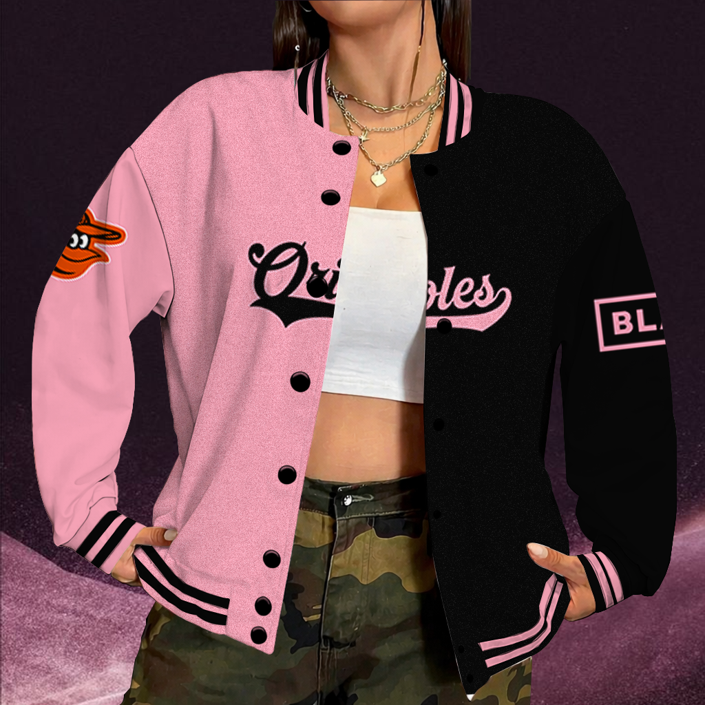 LIMITED EDITION - NEW CUSTOMIZED MLB25 BOS BALTIMORE ORIOLES SATIN VARSITY & BASEBALL JACKET