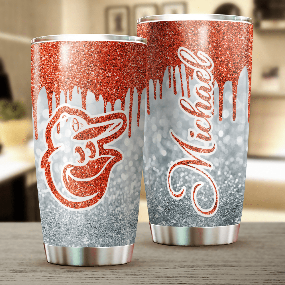 LIMITED EDITION - NEW CUSTOMIZED MLB25 BT ORIOLES TUMBLER CUP
