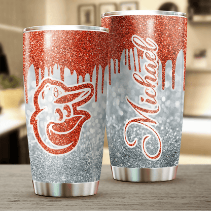 LIMITED EDITION - NEW CUSTOMIZED MLB25 BT ORIOLES TUMBLER CUP