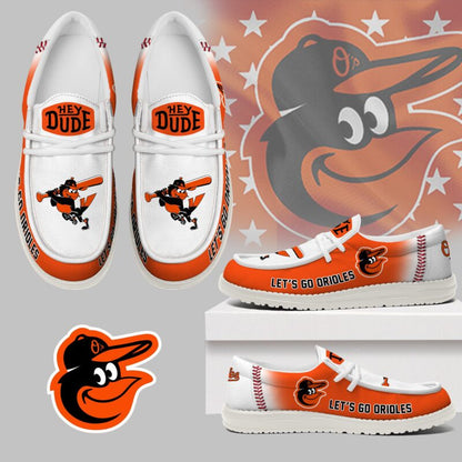 LIMITED EDITION - NEW CUSTOMIZED MLB25 BOS BALTIMORE ORIOLES LOAFER SHOES