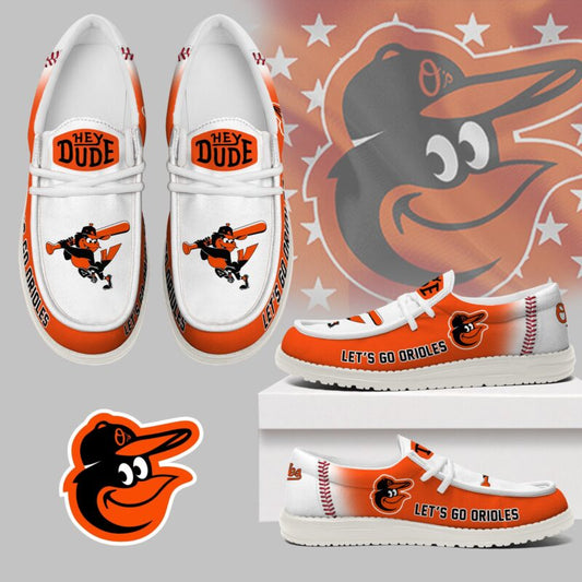 LIMITED EDITION - NEW CUSTOMIZED MLB25 BOS BALTIMORE ORIOLES LOAFER SHOES