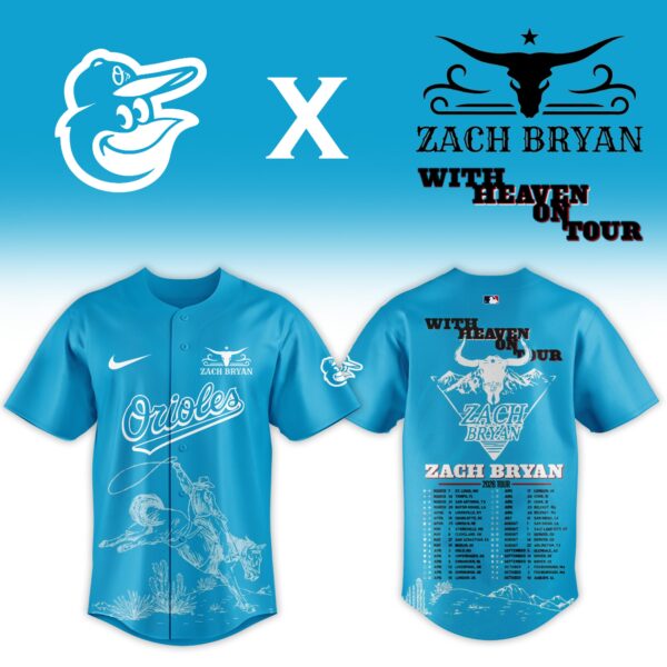 LIMITED EDITION - NEW CUSTOMIZED MLB25 BOS BALTIMORE ORIOLES x ZACH BRYAN BASEBALL JERSEY & CAP