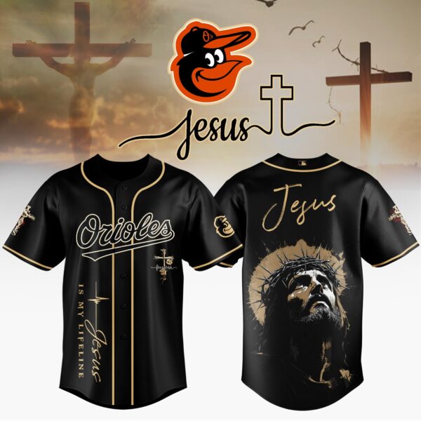 LIMITED EDITION - NEW CUSTOMIZED MLB25 BOS BALTIMORE ORIOLES x JESUS CHRIST JERSEY