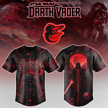 LIMITED EDITION - NEW CUSTOMIZED MLB25 BOS BALTIMORE ORIOLES x STAR WARS BASEBALL JERSEY