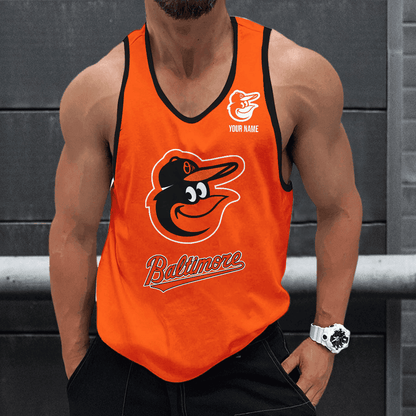 LIMITED EDITION - NEW CUSTOMIZED MLB25 BALTIMORE ORIOLES UNISEX TANK TOP