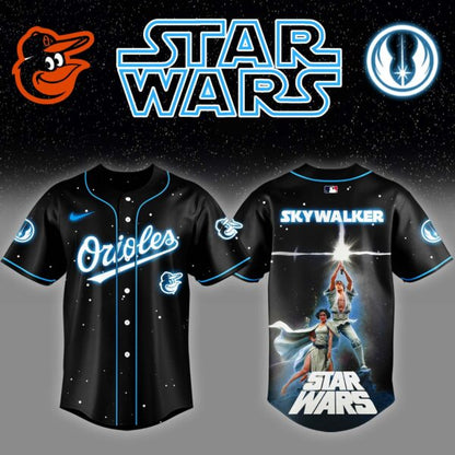 LIMITED EDITION - NEW CUSTOMIZED MLB25 BT ORIOLES x STAR WARS BASEBALL JERSEY