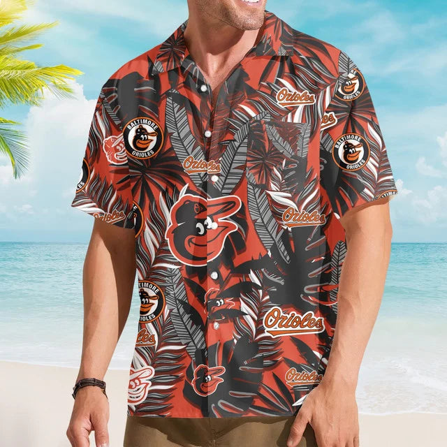 LIMITED EDITION - NEW CUSTOMIZED MLB25 BOS BALTIMORE ORIOLES UNISEX HAWAIIAN SHIRT