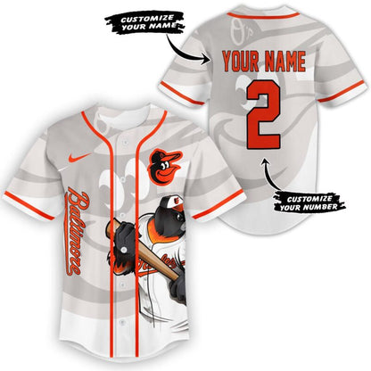 LIMITED EDITION - NEW CUSTOMIZED MLB25 BOS BALTIMORE ORIOLES BASEBALL JERSEY