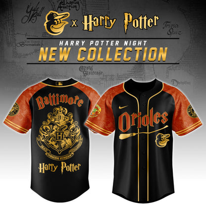 LIMITED EDITION - NEW CUSTOMIZED MLB25 BT ORIOLES x HARRY POTTER BASEBALL JERSEY & CAP
