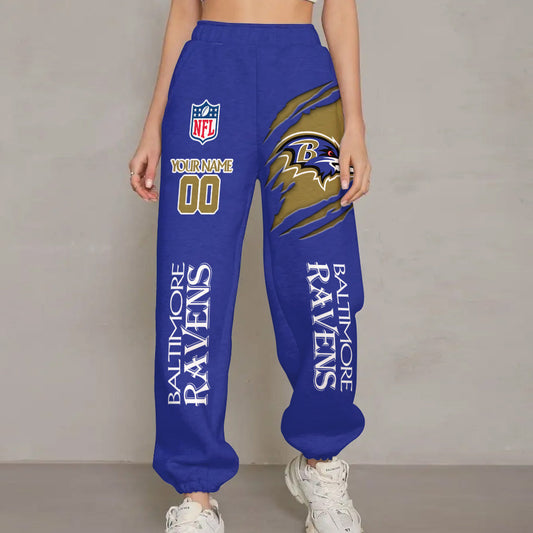LIMITED EDITION - NEW PREMIUM NFL28 BTR BALTIMORE RAVENS UNISEX LONG PANTS