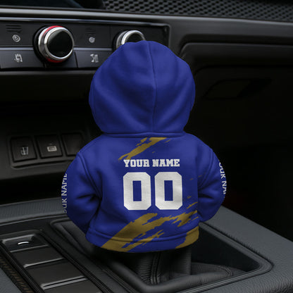 LIMITED EDITION - NEW CUSTOMIZED NFL28 BTR BALTIMORE RAVENS CAR HOODIE SHIFT KNOB COVER