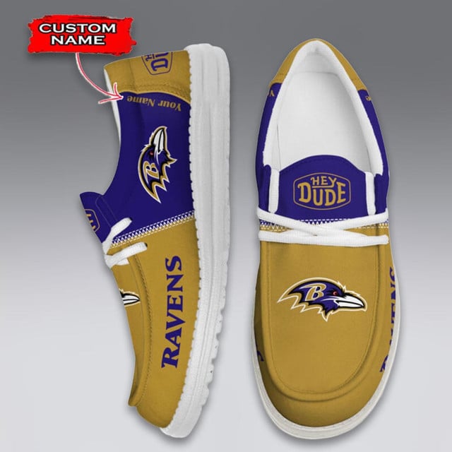 LIMITED EDITION - NEW CUSTOMIZED NFL28 BTR BALTIMORE RAVENS LOAFER SHOES