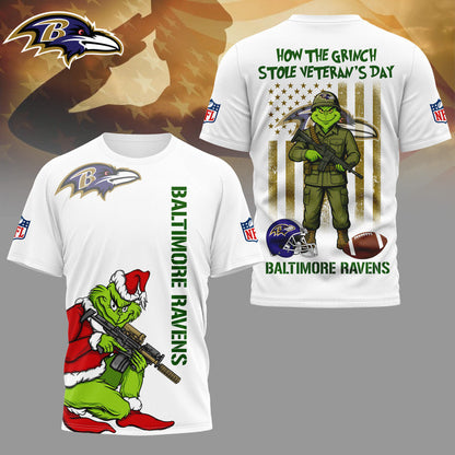 LIMITED EDITION - NEW CUSTOMIZED NFL28 BTR BALTIMORE RAVENS 3D SHIRT