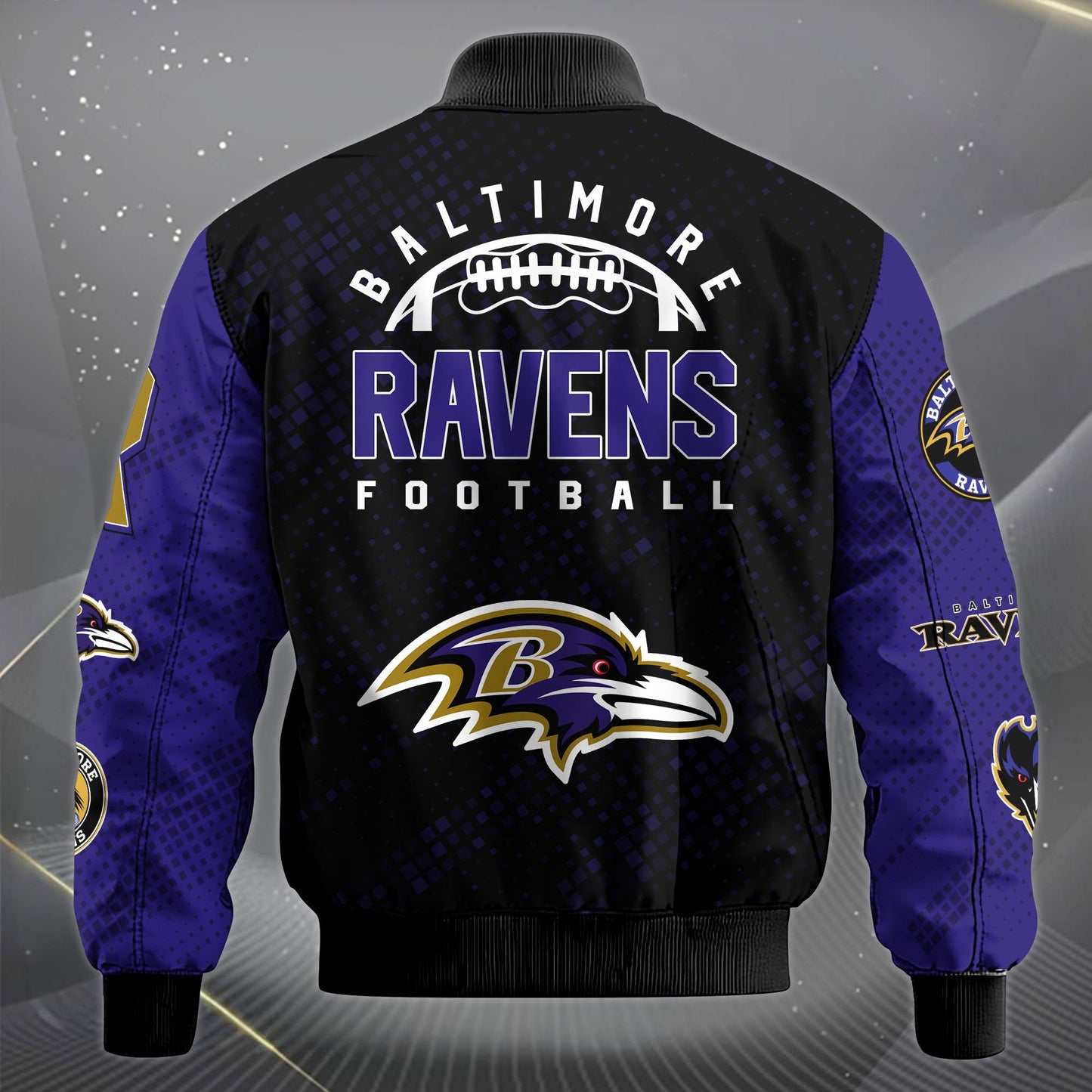 LIMITED EDITION - NEW CUSTOMIZED NFL28 BTR BALTIMORE RAVENS SATIN VARSITY JACKET & LONG PANTS