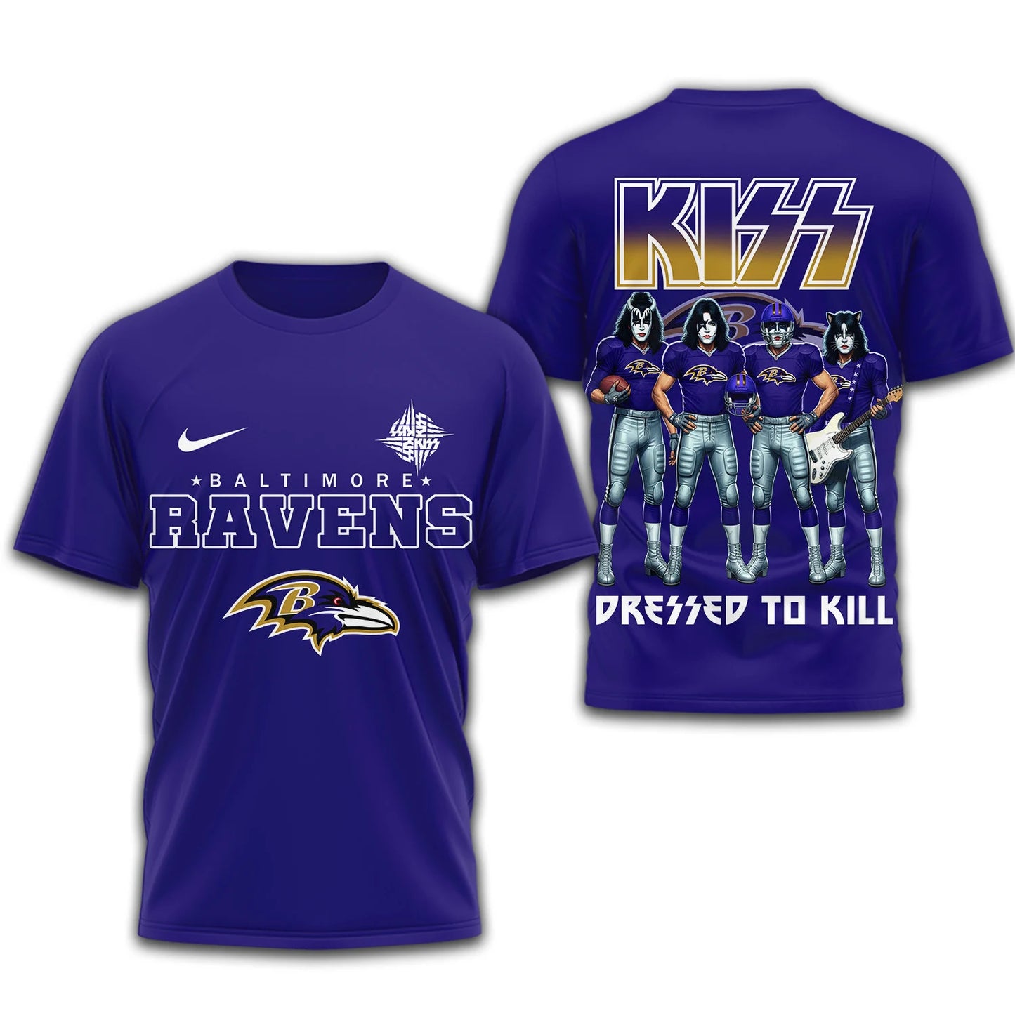 LIMITED EDITION - NEW CUSTOMIZED NFL28 BTR BALTIMORE RAVENS T-SHIRT | MULTIPLE COLORS AVAILABLE