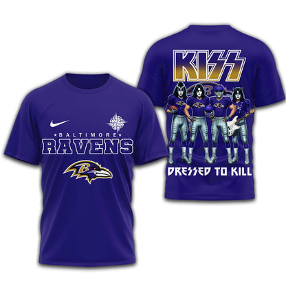 LIMITED EDITION - NEW CUSTOMIZED NFL28 BTR BALTIMORE RAVENS T-SHIRT | MULTIPLE COLORS AVAILABLE