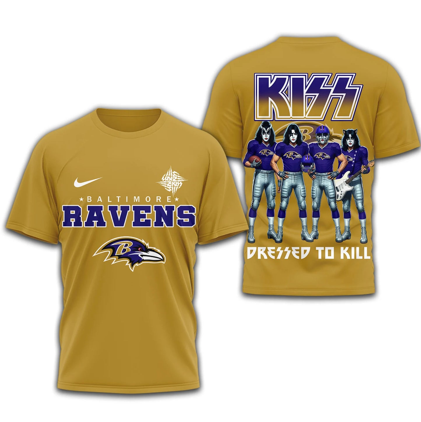 LIMITED EDITION - NEW CUSTOMIZED NFL28 BTR BALTIMORE RAVENS T-SHIRT | MULTIPLE COLORS AVAILABLE