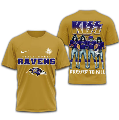LIMITED EDITION - NEW CUSTOMIZED NFL28 BTR BALTIMORE RAVENS T-SHIRT | MULTIPLE COLORS AVAILABLE