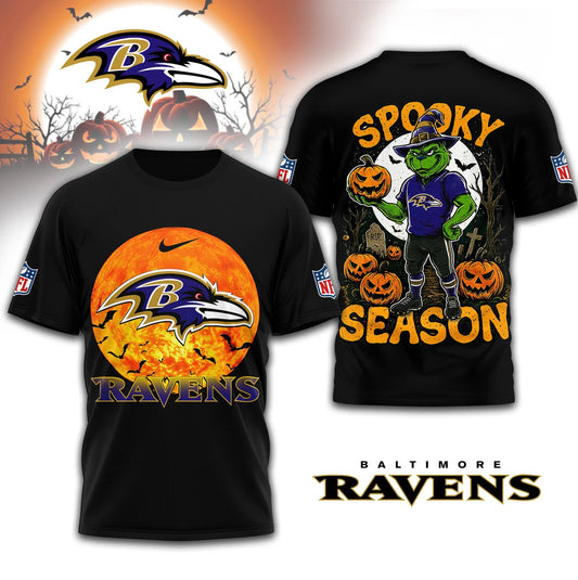 LIMITED EDITION - NEW CUSTOMIZED NFL28 BTR BALTIMORE RAVENS x SPOOKY SEASON T-SHIRT, HOODIE, ZIP HOODIE